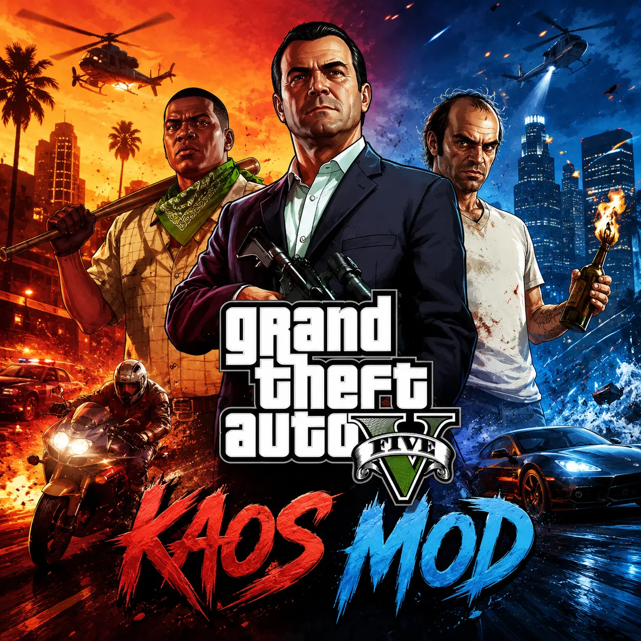 Grand Theft Auto V Kaos Mod oyun kartı