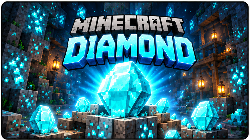 Minecraft Diamond oyun kartı