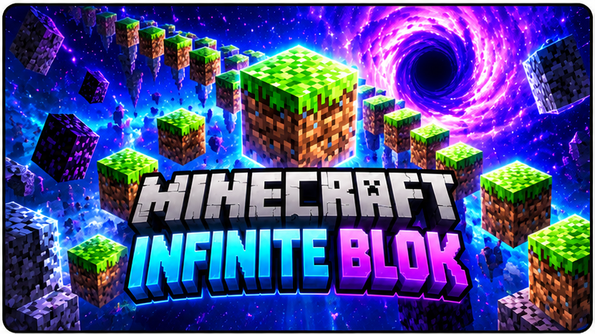 Minecraft Infinite Blok oyun kartı