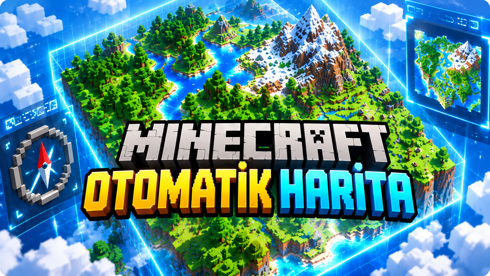 Minecraft Otomatik Harita oyun kartı